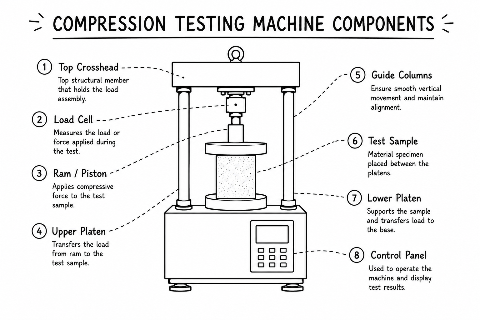 Compression Testing Machine Components